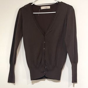 Zara Knit Brown Cardigan